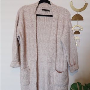 Long Soft 3/4 Sleeve Cardigan